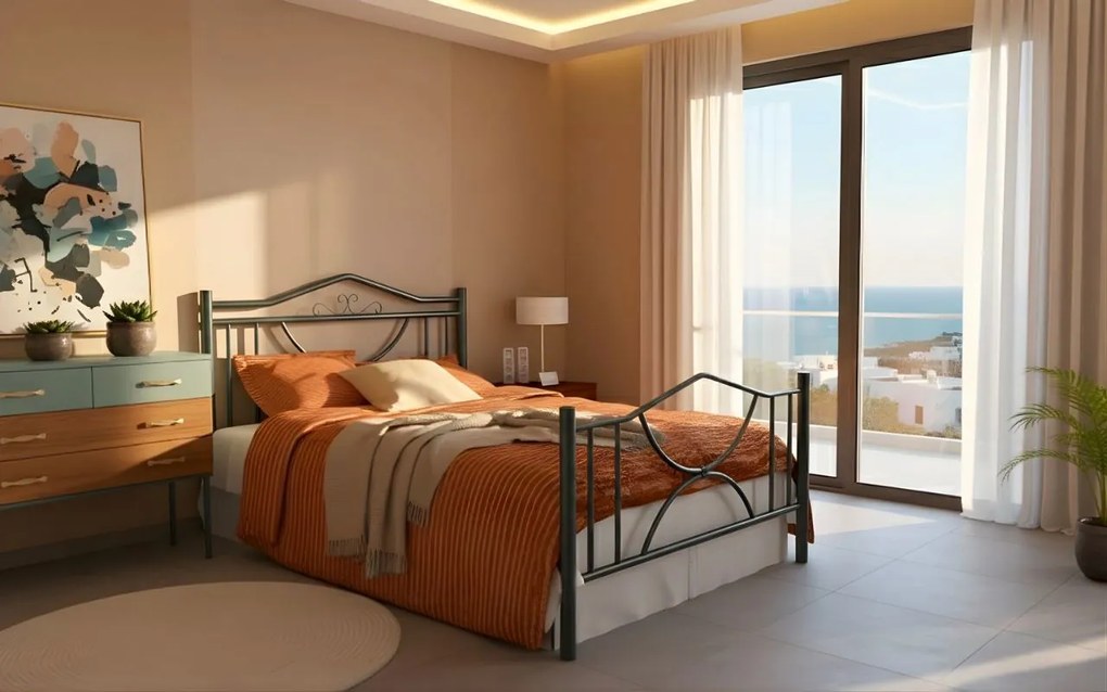 Легло Roza-90x190-Silver Σφυρίλατο-Με ποδαρικό