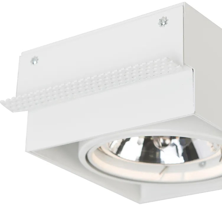 Вграден прожектор бял AR111 Накланящ се и въртящ се без рамка - Oneon