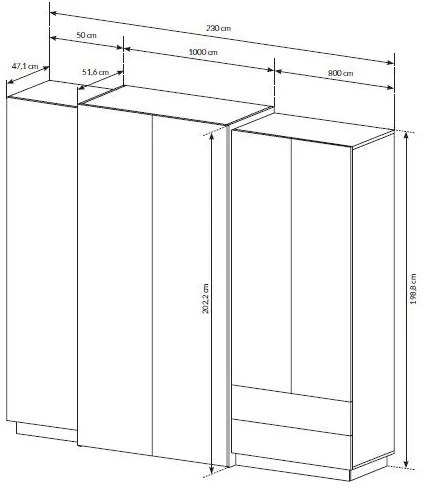 Гардероб Edmond 5-врата