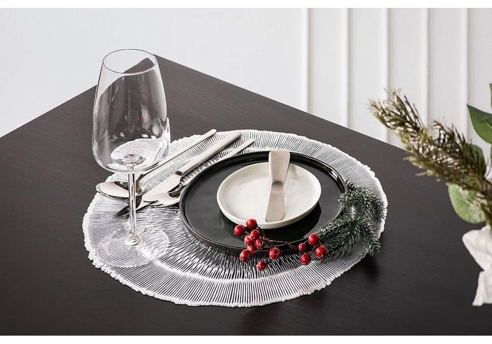 Сребърна подложка за хранене , ⌀ 38 cm - Tiseco Home Studio