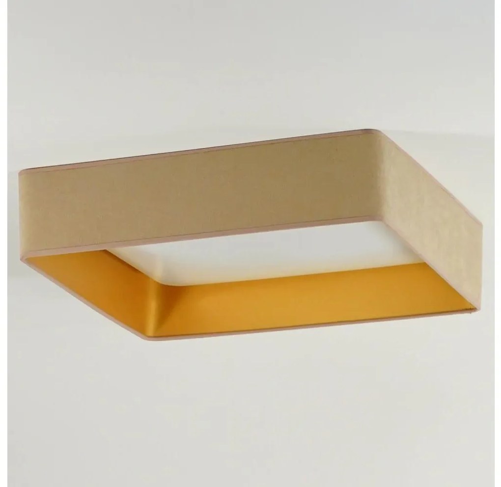 Brilagi - LED таванно осветително тяло VELVET SQUARE LED/24W/230V бежово