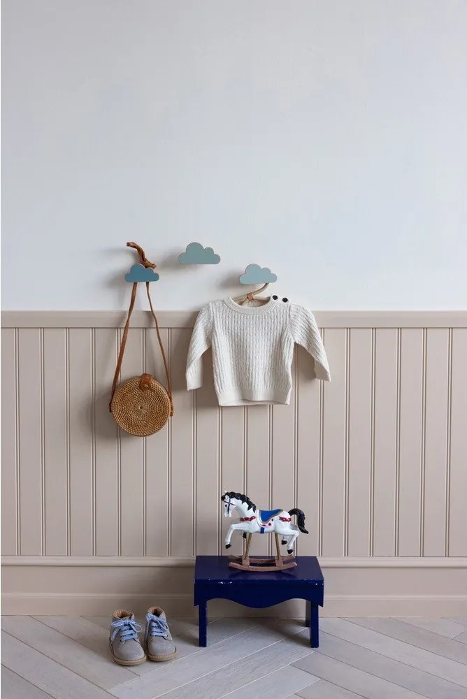 Светлосини стенни комплект куки 3 бр. от масивен бук Cloud – Cam Cam Copenhagen