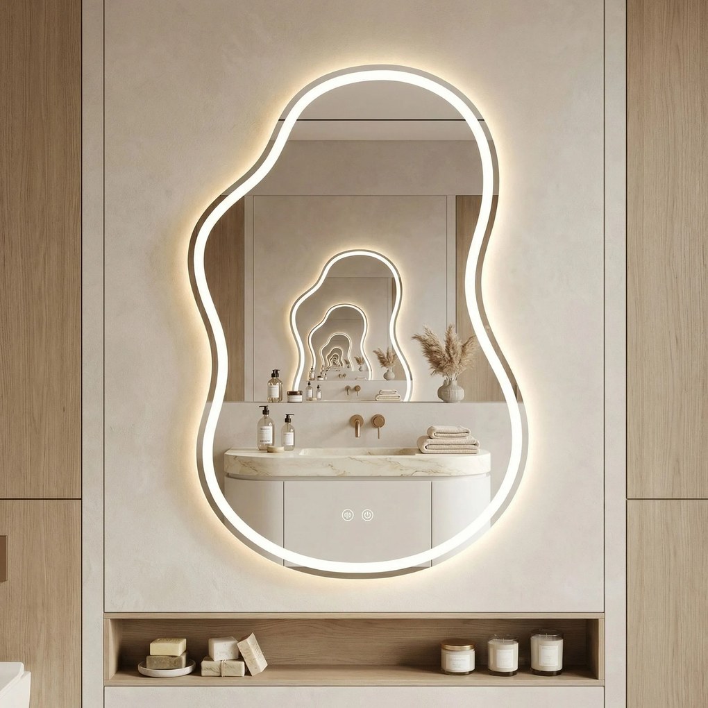 Огледало LED UNO DOUBLE 80x55 cm