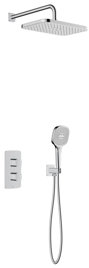KFA Armatura 5759-501-00 - Комплект за душ с термостатен вграден смесител MALAGA l. хром