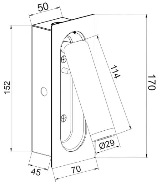 Стенна лампа LED Aias-Mauro