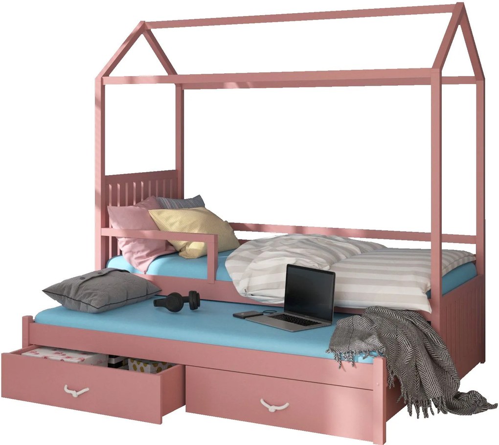 Бебешко Детско легло Umea-200 x 90-With protector-Roz