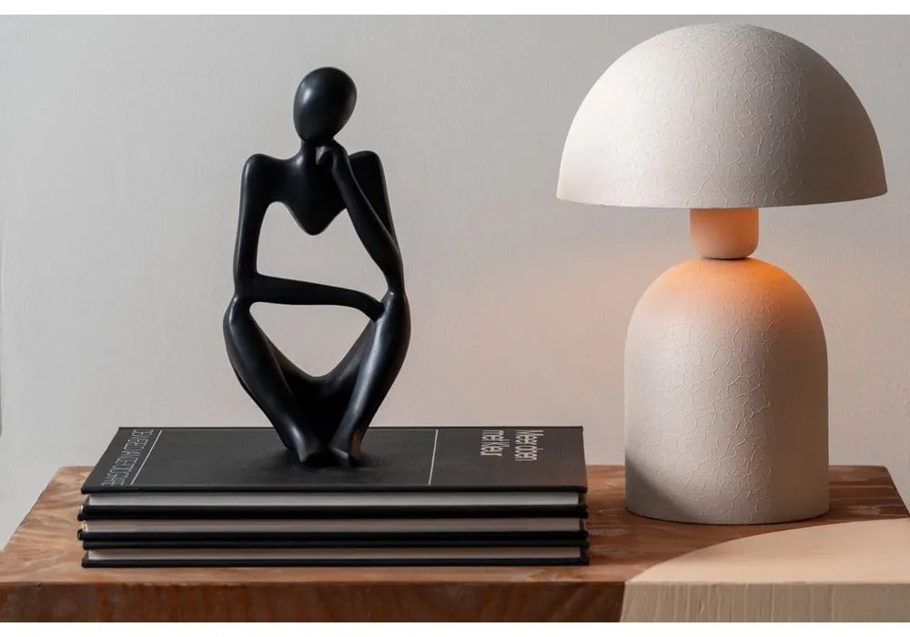 Кремава настолна лампа (височина 29 cm) Boaz - Leitmotiv