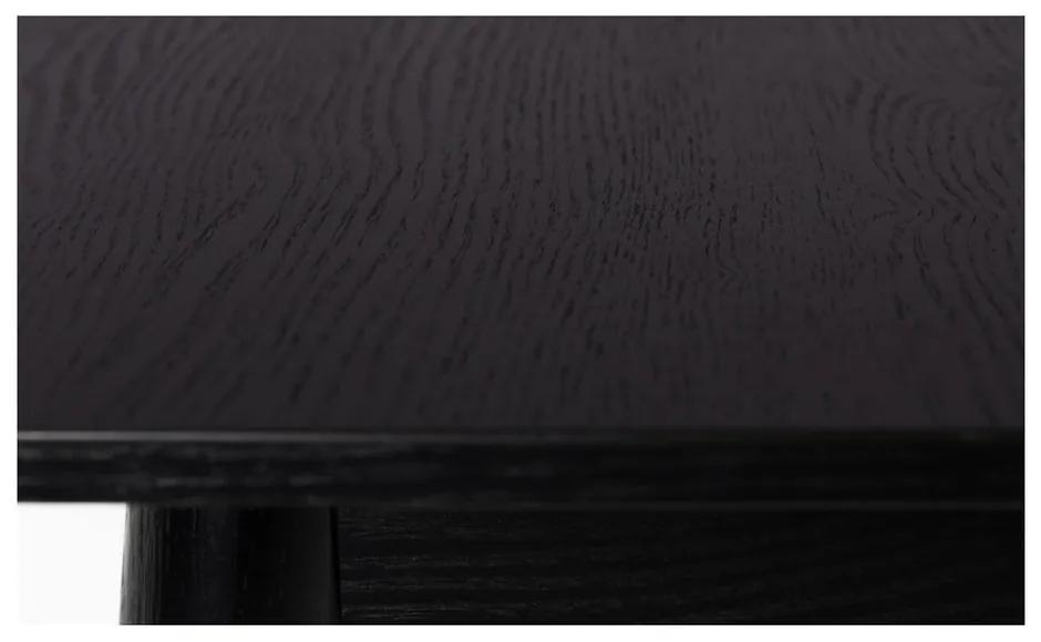 Черна сгъваема маса за хранене , 120 x 80 cm Glimps - Zuiver