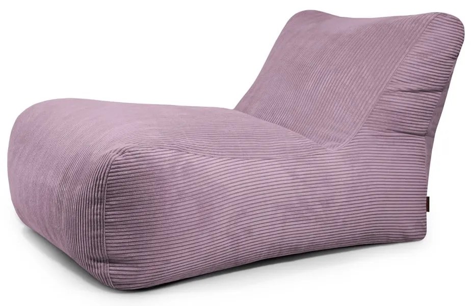 Лилав пуф от рипсено кадифе Lounge 100 – SLOWDOWN