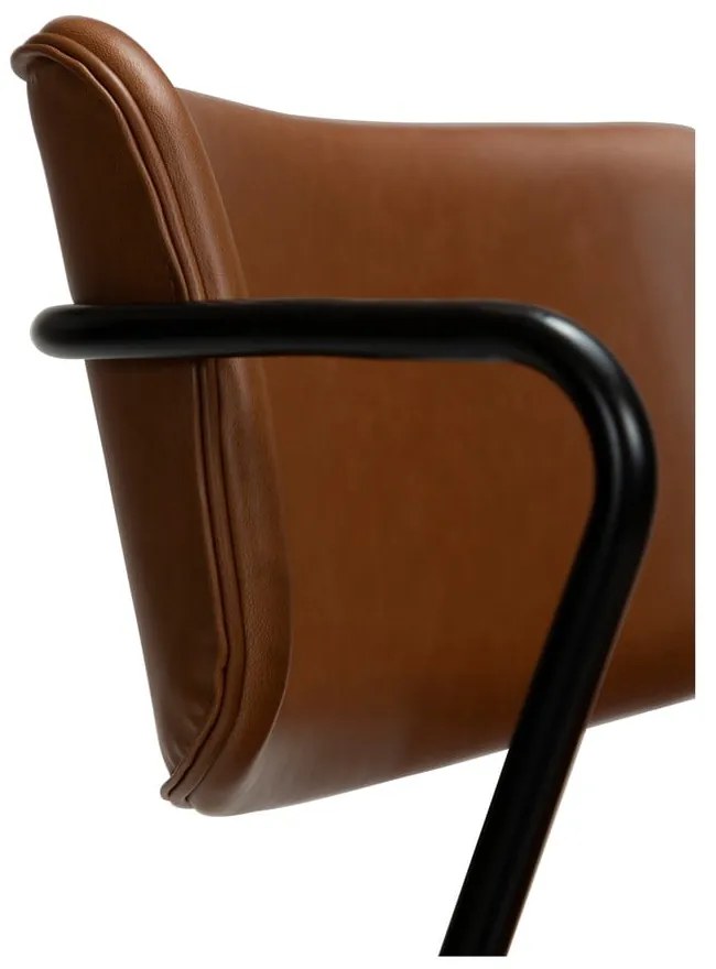 Кафяв стол от изкуствена кожа Zed - DAN-FORM Denmark