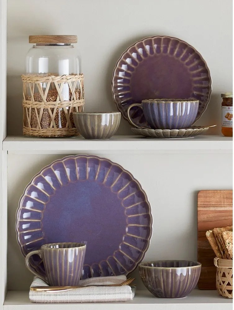 Тъмнолилава глинена чаша 220 ml Latina – Bloomingville