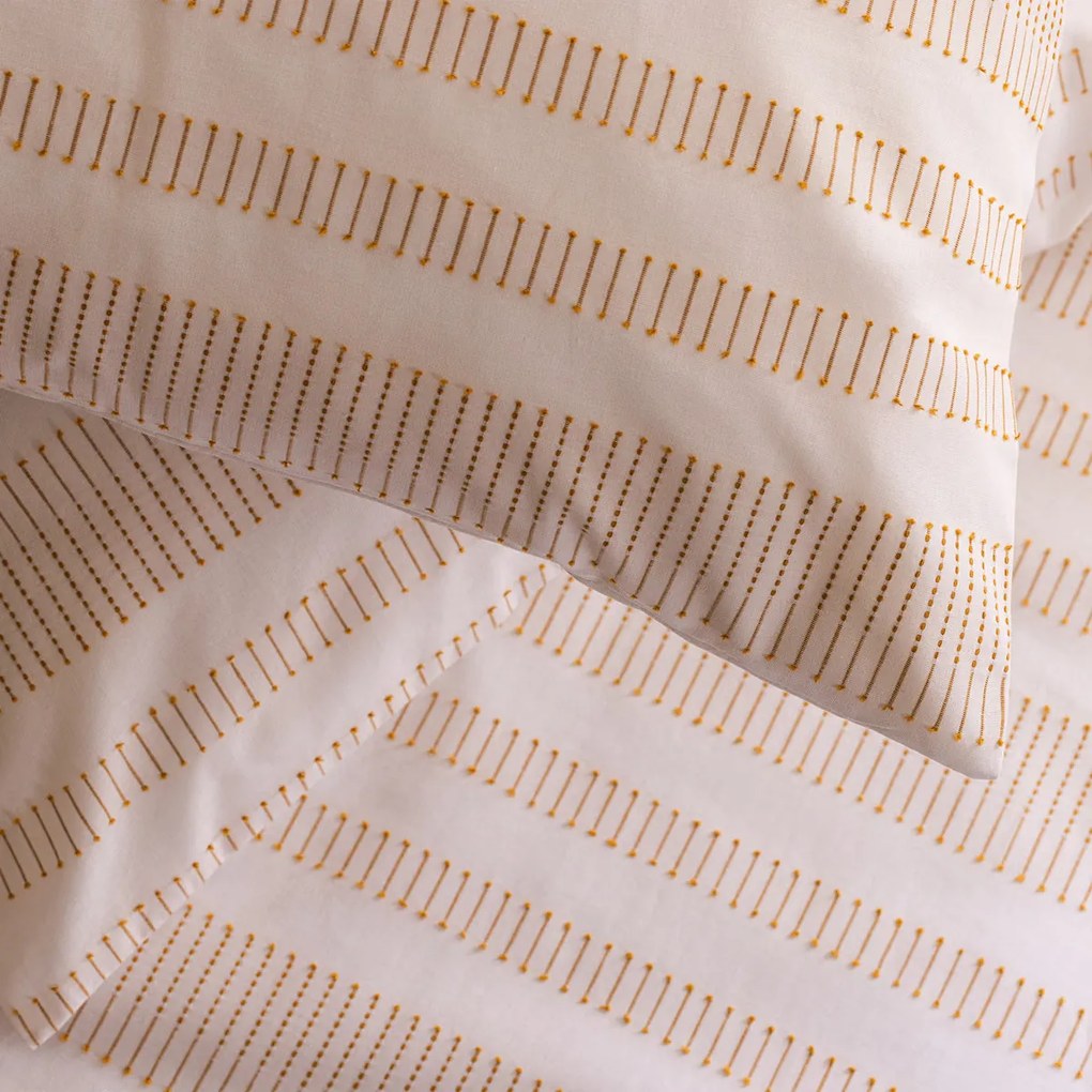 Спално бельо atmosphera Isao, Релефен памук с ефект лен - 260x240 cm