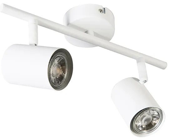 Модерен прожектор бял 2-светлина наклоняем - Jeana 2