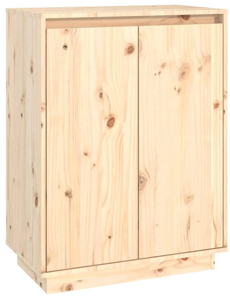 813530 vidaXL Шкаф за обувки, 60x35x80 см, бор масив
