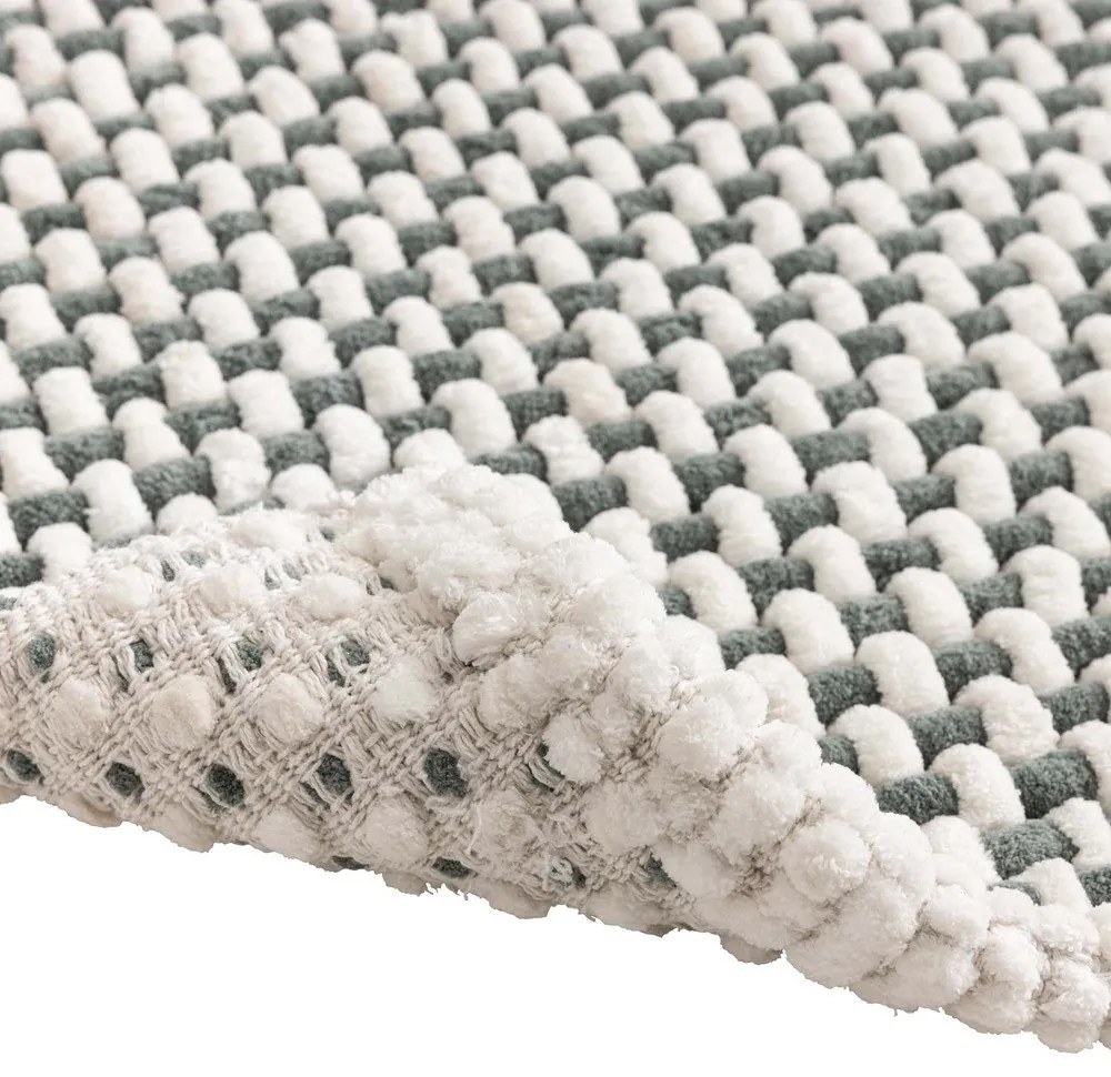 Зелен килим за баня 50x80 cm Rafael – douceur d'intérieur