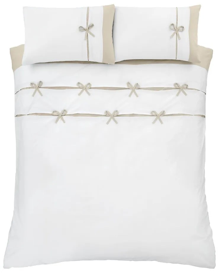 Бяло единично спално бельо 135x200 cm Milo - Catherine Lansfield