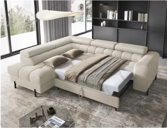 Ъглов диван Ferucce-Krem-Left