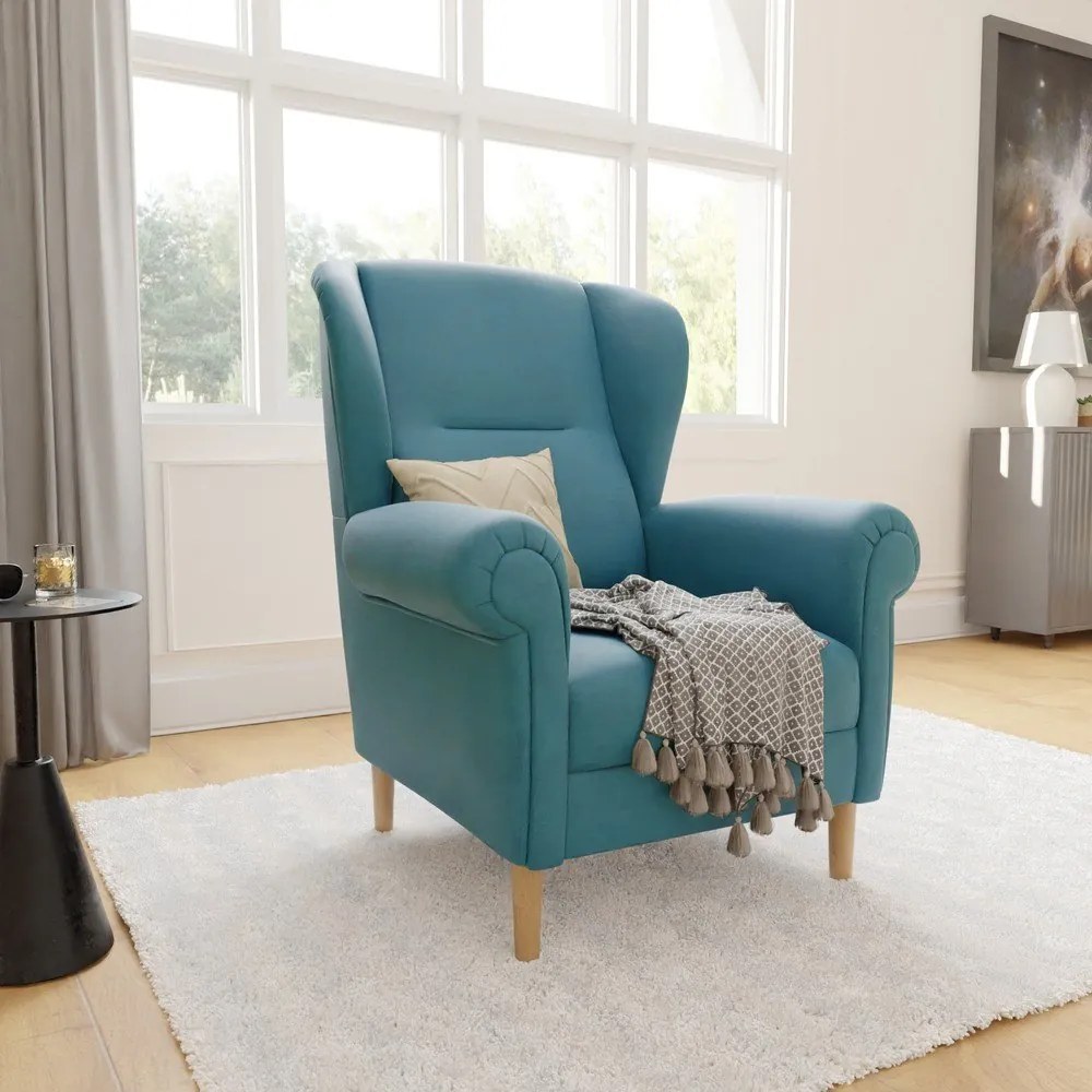 Тюркоазено кресло крило Swan – Ropez