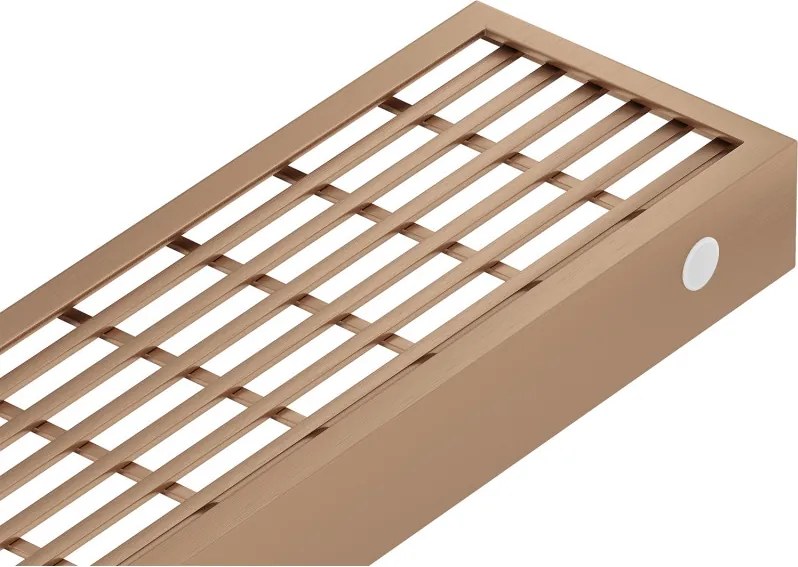 Mexen Flat M33 покритие за линеен отвод 100 см, четкана мед - 1C33100