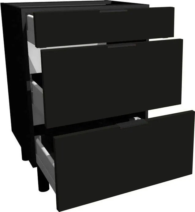 Подов шкаф Italia DS4/3-Black