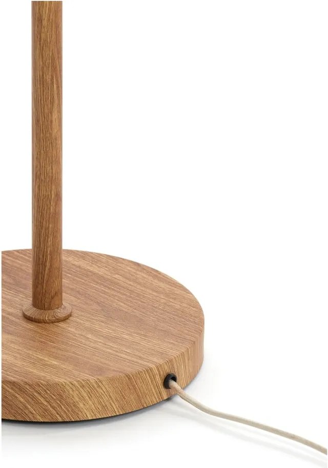 Подова лампа в естествен цвят с текстилен абажур (височина 159 cm) Dania – Light &amp; Living