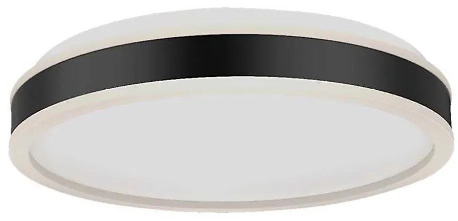 LED Плафониера LED/18W/230V 4000K Ø 35 см черен