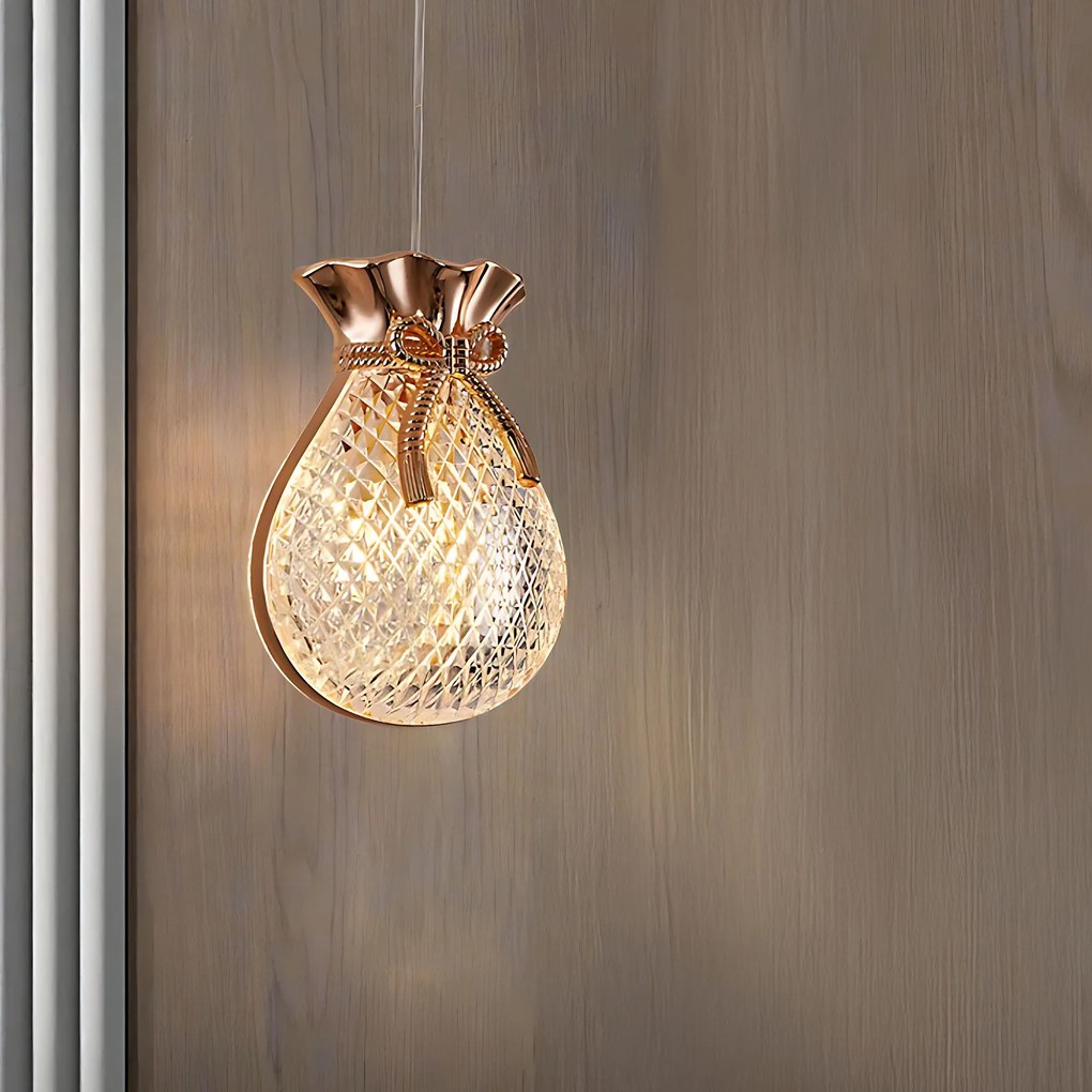Висяща таванна лампа LHJ107-1CP light rose gold