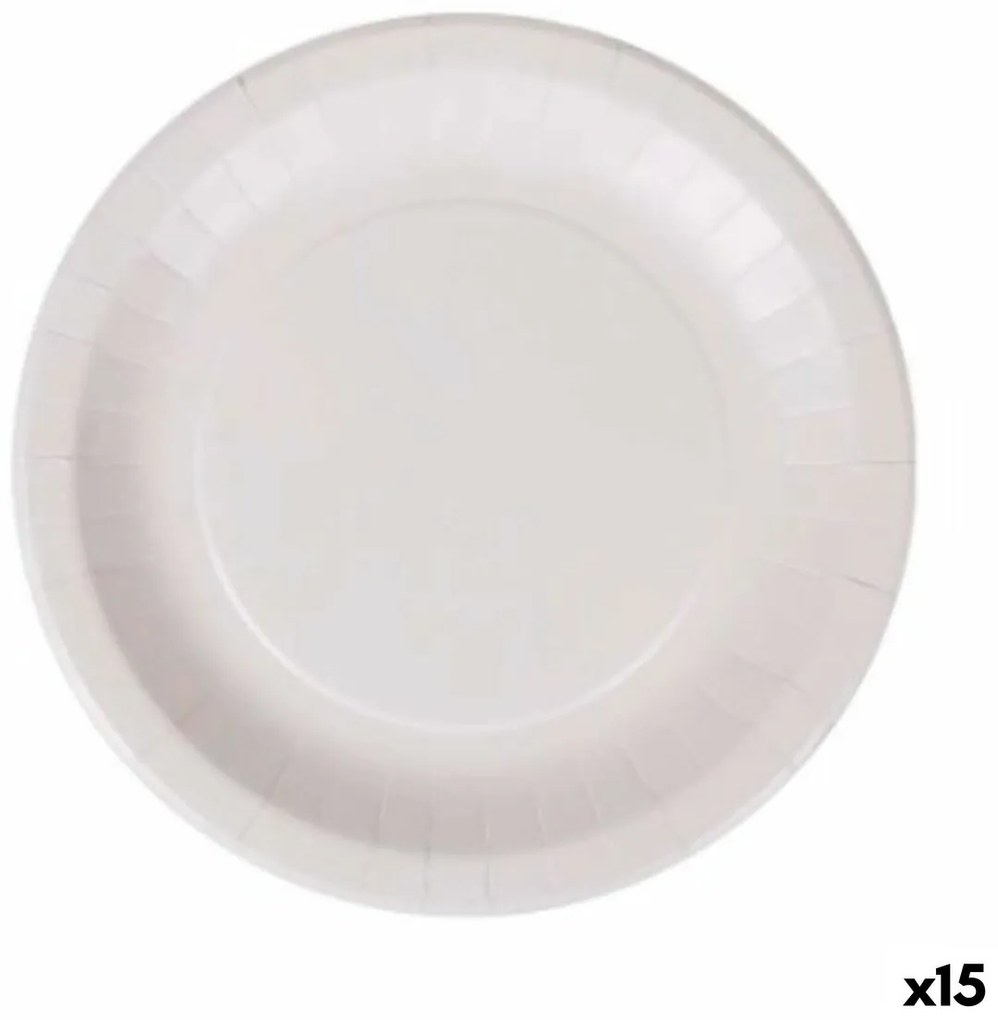 Комплект чинии Algon За Еднократна Употреба Бял Картон 28 cm (15 броя)
