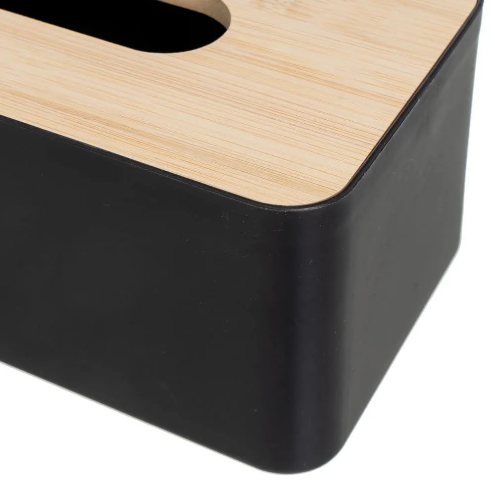 Кутия от пластмаса и бамбук за носни кърпички – Casa Selección