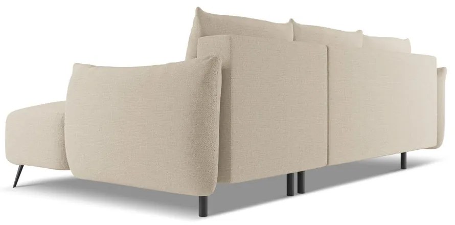 Бежов ъглов диван (десен ъгъл) Malie – Makamii