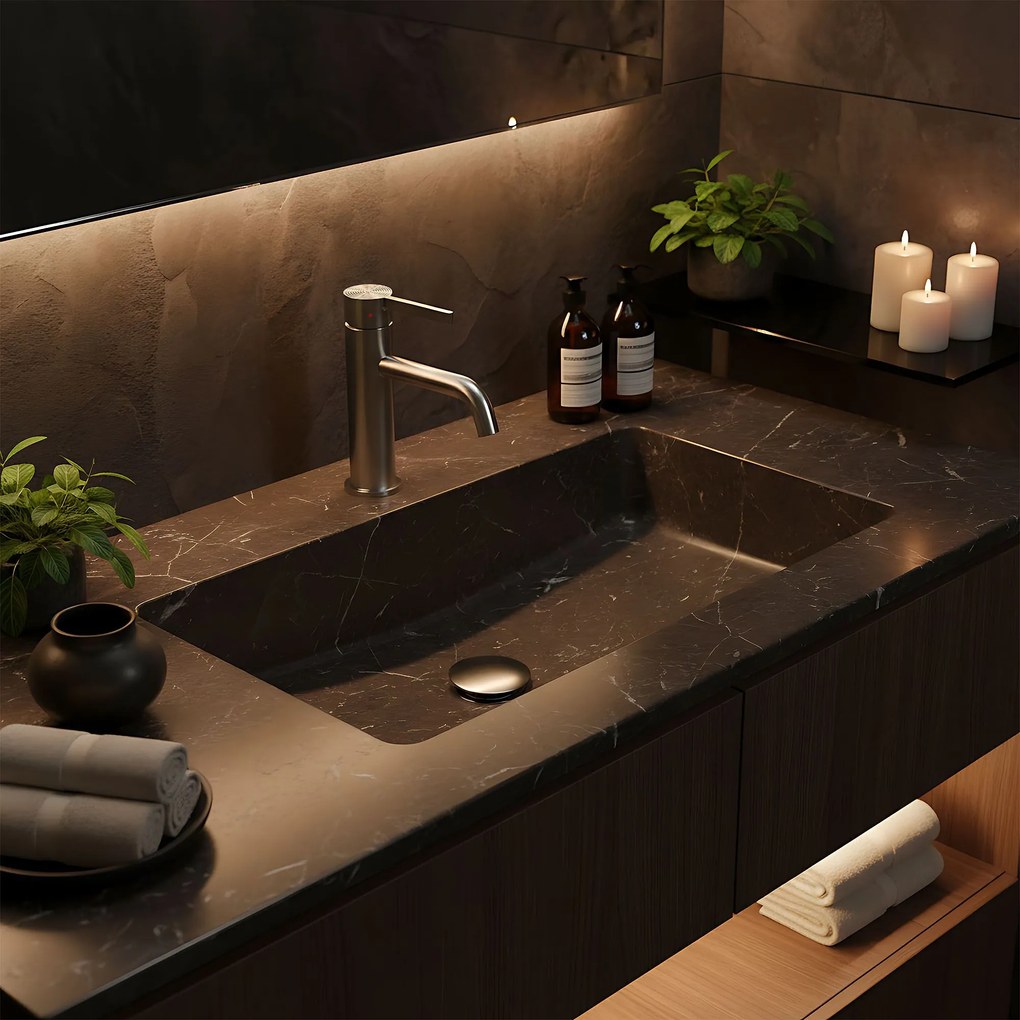 Смесител за мивка Rea Foster Nickel Brush Low