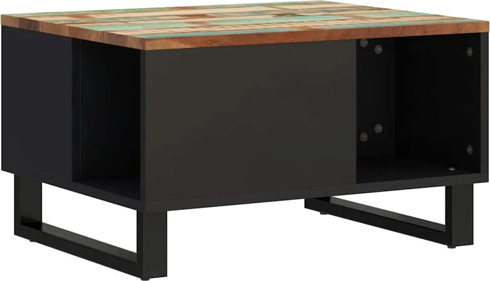 352867 vidaXL Маса за кафе, 60x50x35 см, регенерирано дърво масив