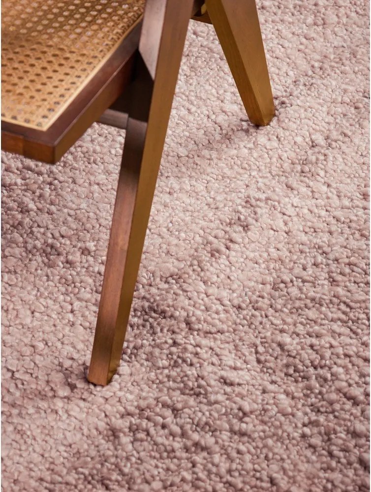 Сиво-розов ръчно изработен килим от букле 160x230 cm Notting Hill Portobello – Ted Baker