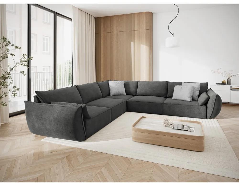 Сив ъглов диван (променлив) Vanda - Mazzini Sofas