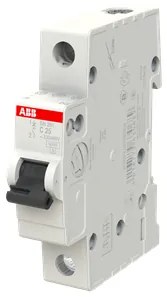 ABB Автоматичен прекъсвач SH201 1P 25A крива С 6kA  - 2CDS211001R0254