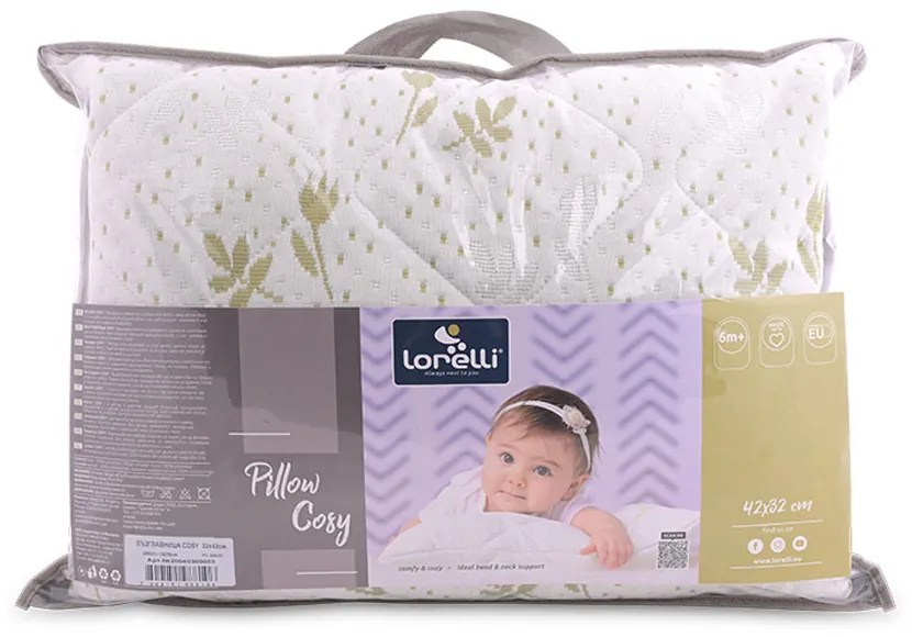 LORELLI Classic Бебешка възглавница COSY ЗЕЛЕНА