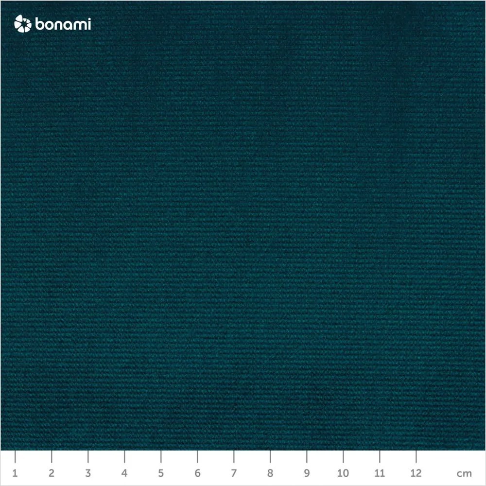 Кадифен разтегателен ъглов диван петролен (десен ъгъл) Lofty Lilly – Miuform