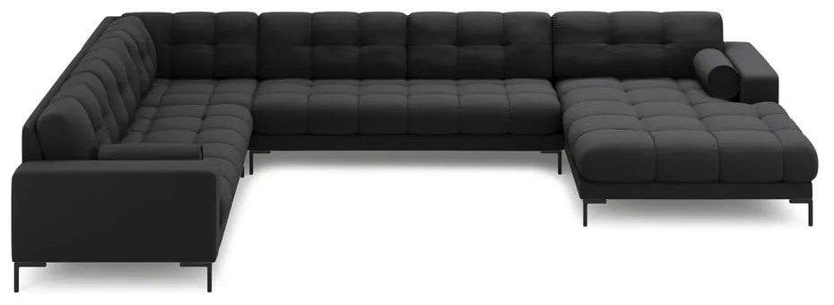 Тъмносив ъглов диван (ляв ъгъл) Bali – Cosmopolitan Design
