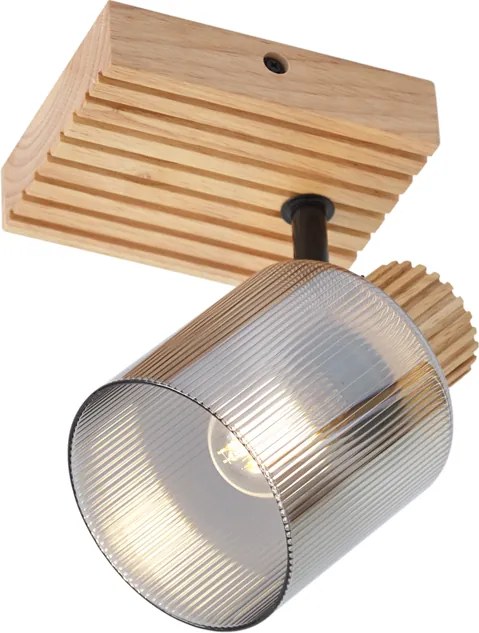 Интелигентен прожектор дърво с опушено стъкло, въртящ се и накланящ се, включително Wifi G45 - Gracy