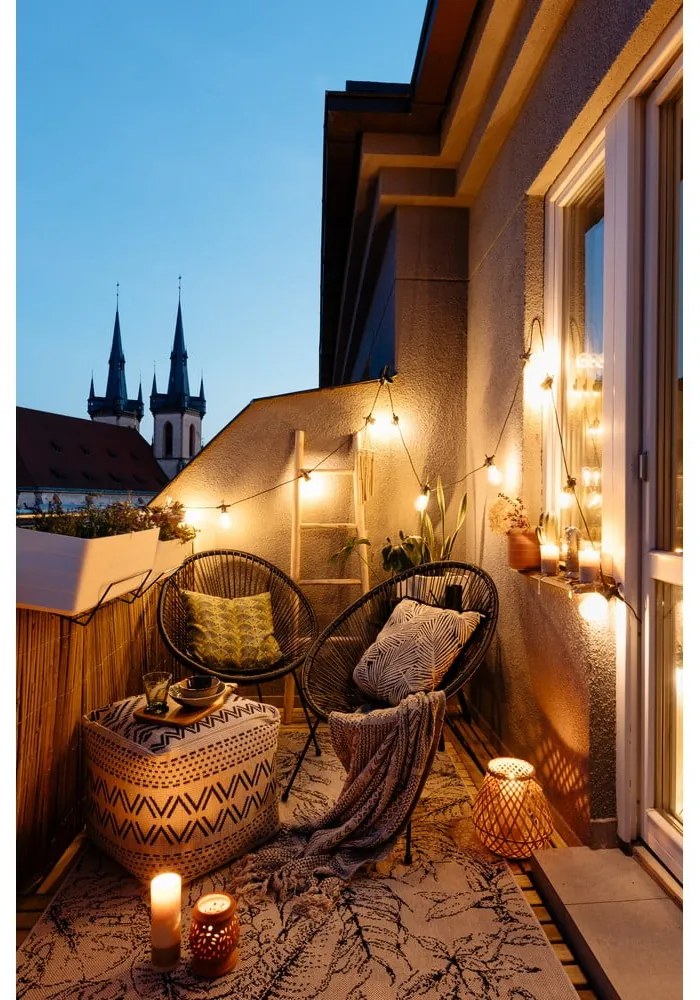 Черен градински стол метален/пластмасов Avocado Comfort – Bonami Selection