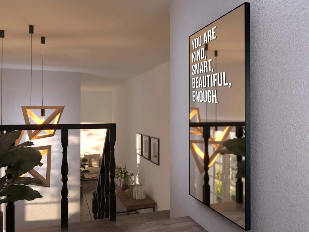 Стикер за огледало S23 – You are kind, smart, beautiful, enough. 69x90