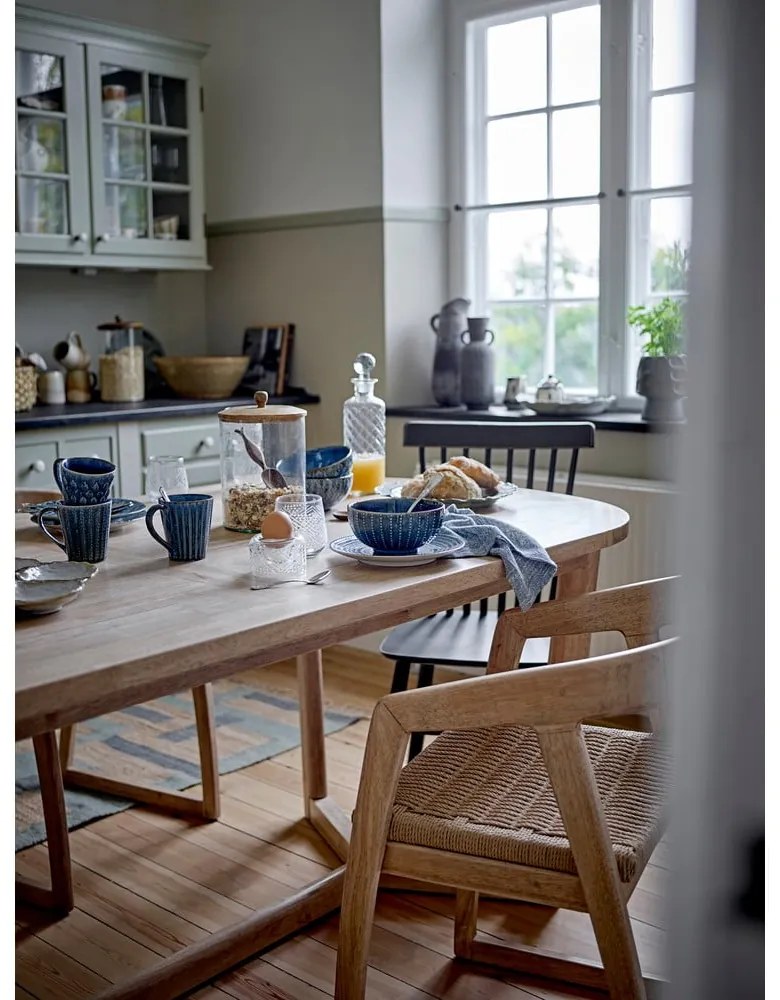 Трапезна маса от масивно каучуково дърво 100x200 cm Serrone – Bloomingville