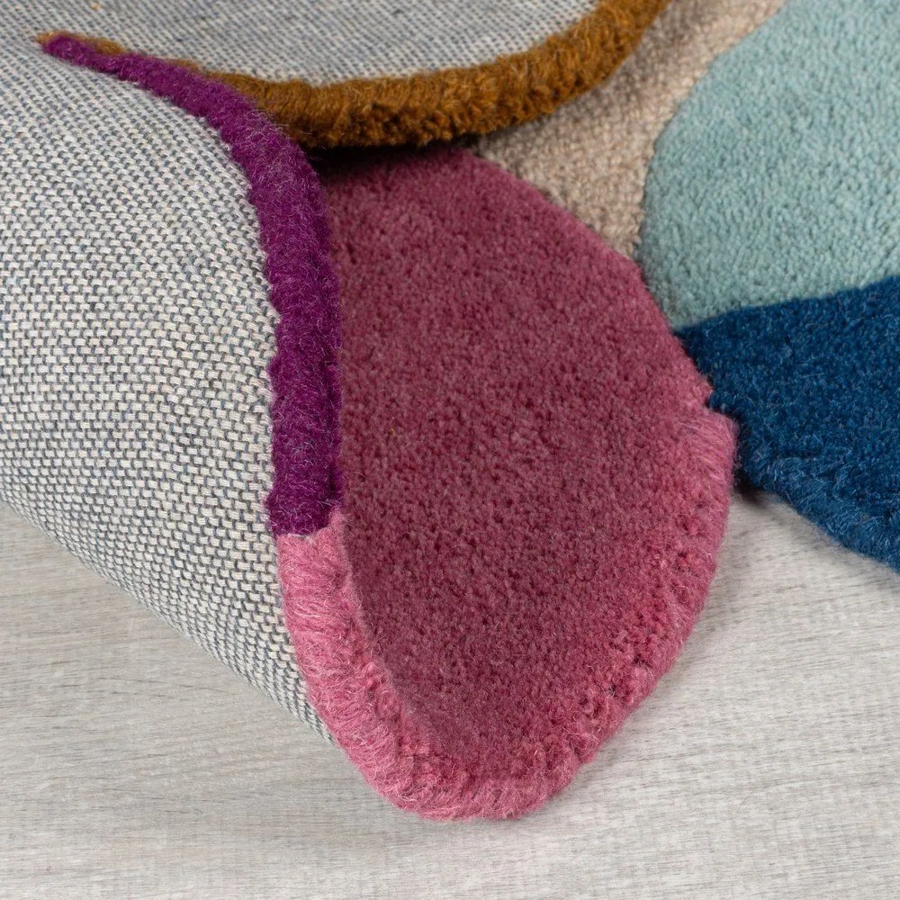 Бежов ръчно изработен вълнен килим 200x290 cm Mia Textured Scallop – Flair Rugs