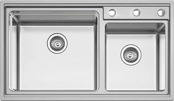 двойно кухненска мивка KARAG BL 709