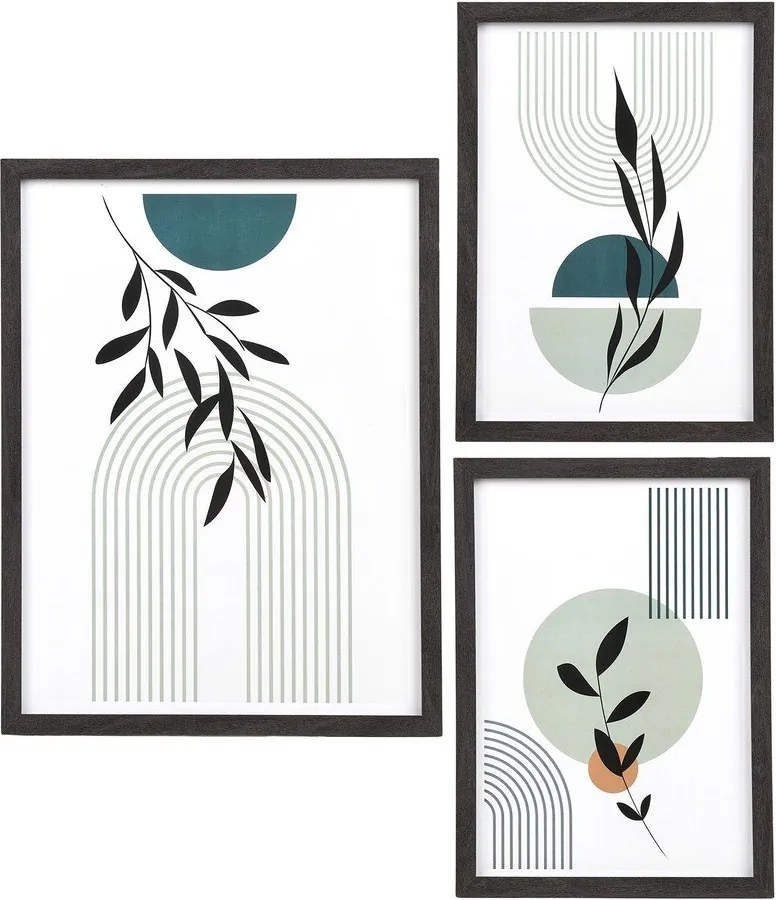 Черна рамка 3 бр. висяща 30x40 cm Aspen – House Nordic