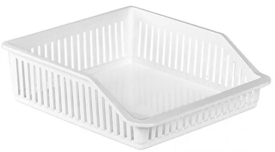 Irak Plastik - Пластмасов органайзер за хладилник плитък бял 26x31x9см 4,85л (BA-680)