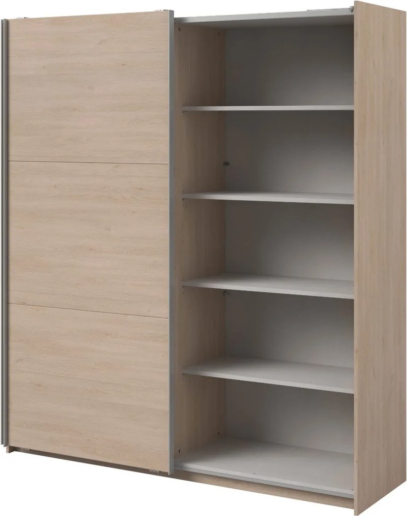 Гардероб Lynch с плъзгащи врати-Дърво - Дължина: 180 см