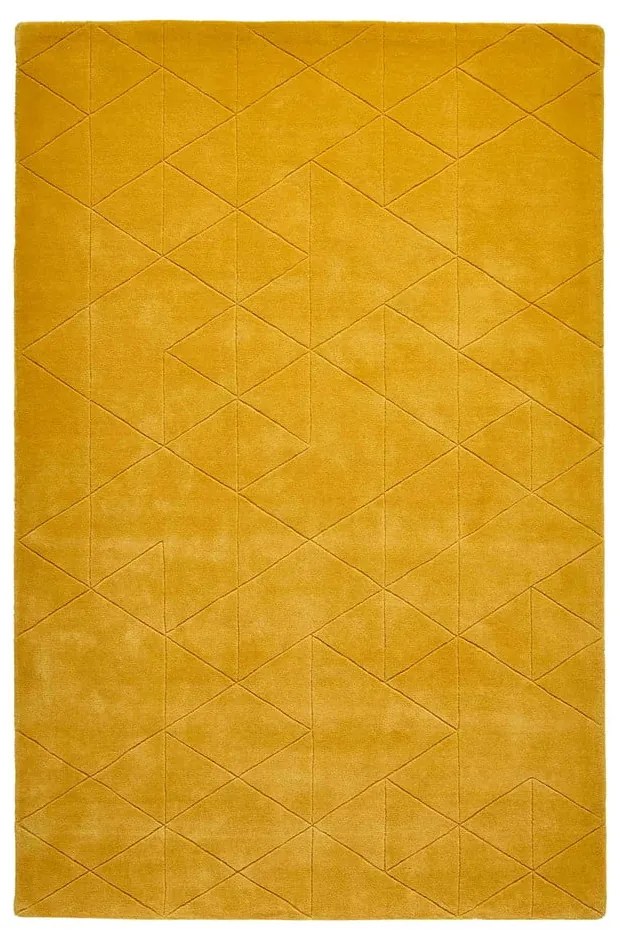 Вълнен килим в цвят горчица , 120 x 170 cm Kasbah - Think Rugs