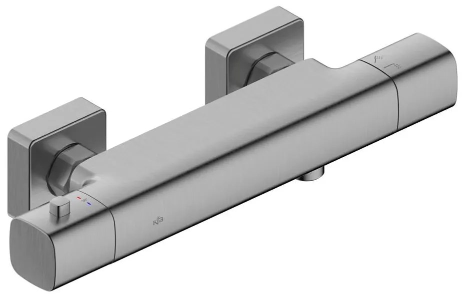 KFA Armatura 5756-010-61 - Термостатен смесител за душ MALAGA металически сив