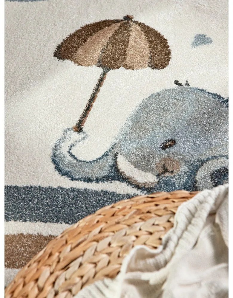 Кремав детски килим 120x170 cm Walk like an Elephant Rainy Party – Villeroy&amp;Boch